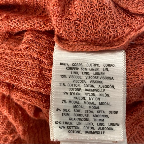 L/XL Anthropologie MOTH Knit Overlay High Low Sweater - Picture 12 of 14